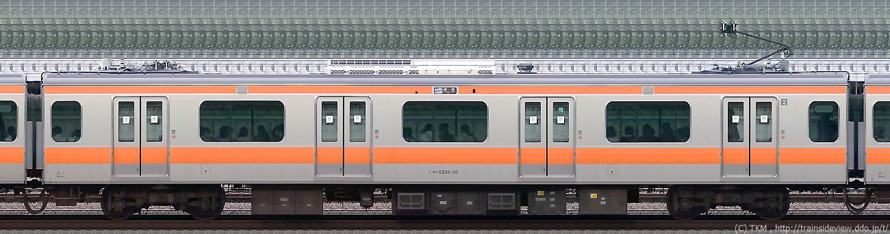 モハE233形0番台（A）の側面写真