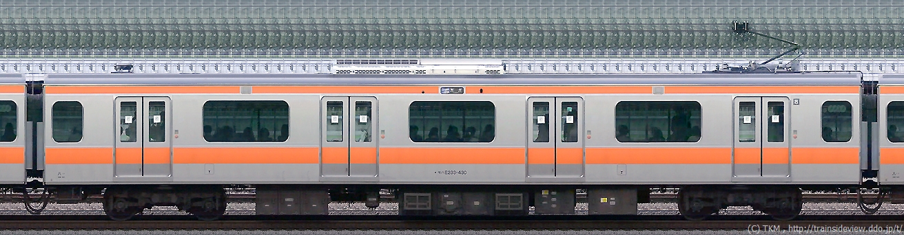 モハE233形400番台（A）の側面写真
