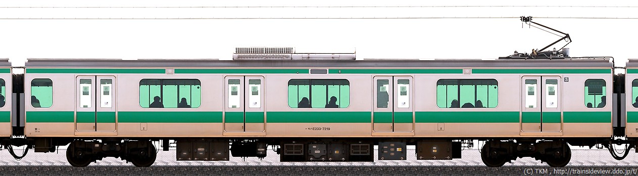 モハE233形7200番台（A）の側面写真